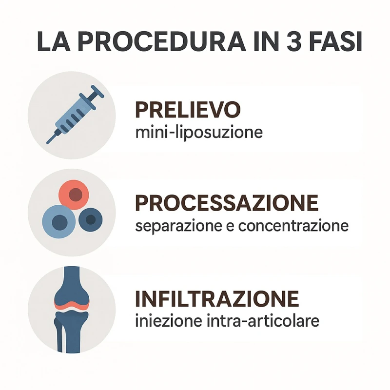 Procedura in 3 fasi per rigenerare la cartilagine di anca e ginocchio con cellule mesenchimali